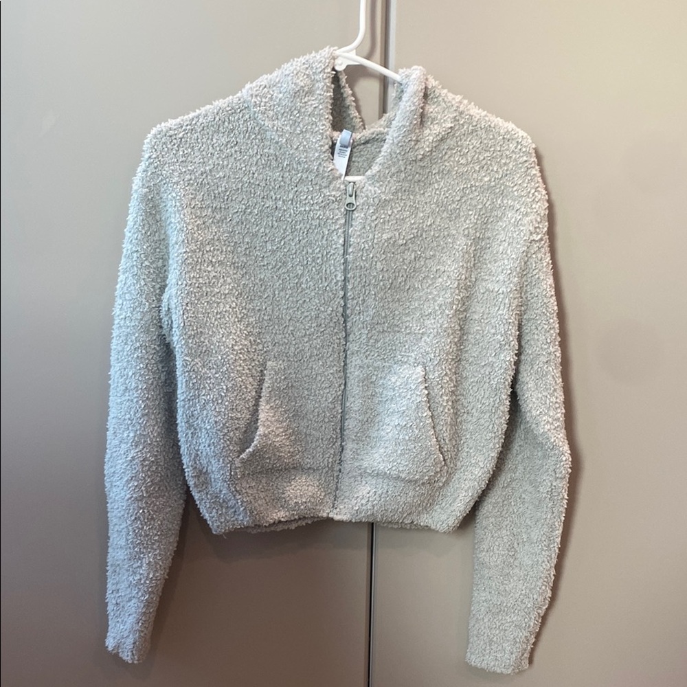 SKIMS Cozy Women's Sweater in Light Gray